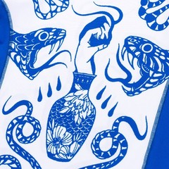 Albino and Preto Year of the Snake Rash Guard SS Short No Gi Bjj Competitor