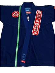 Gracie Barra BJJ Gi Jacket Kimono Top A0 Blue Equipe GB Edition Jiu-Jitsu Cotton