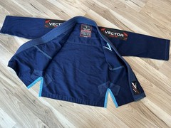 Vector Sports Gear Up Size K2 Brazilian Jiu Jitsu Blue Gi Top Kids *Top Only