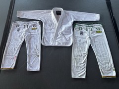Shoyoroll CTRL Jiu Jitsu A2 Gi White Set Blue Belt Bjj (4) Item Set