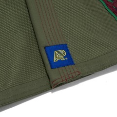 Albino and Preto A&P x Wing Gundam Epyon Olive BJJ Gi JIU JITSU Kimono 450GSM