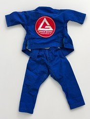Storm Kimonos Gracie Barra Equipe GB BJJ Gi Youth Size Y0 Blue Jiu Jitsu Set