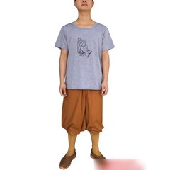 New Summer Buddhism Meditation Lohan T-shirt Monk Lay Unisex Cotton Tank Tops