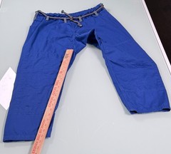 Elite Sports F2 GI Martial Arts Womens Pants Royal Blue w/ Belt CorpCore