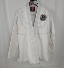 Break Point BJJ Gi Jacket Sz A2 White Relson Gracie Academy Patch Shark