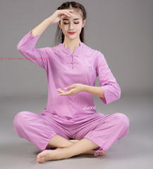 Linen Unisex Chinese Tai Chi Uniforms Kung Fu Clothing YOGA Fitness Zen Clothes