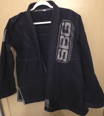 SBG Gi A2 Black Straight Blast Gym MMA Martial Arts JuJitSu