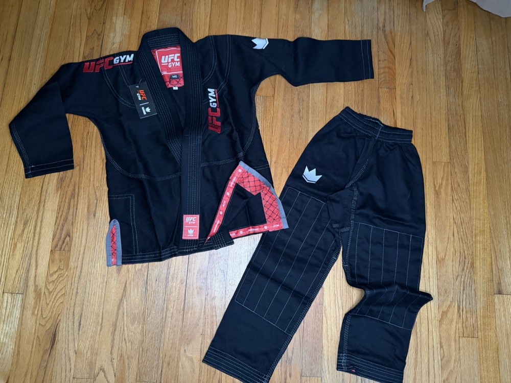 UFC Gym Gi uniform Size M0 Youth KNGZ Jiu Jitsu BJJ Brazilian MMA Black 100% cot