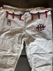 Lanky Fight Gear Pro 550 V3 Gi Pants White Size A2L Jiu Jitsu