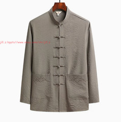 Kung Fu Uniform Men Chinese Traditional Tang Hanfu Martial Arts Tai Chi Suit Set