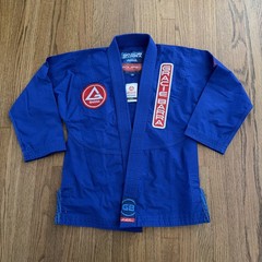 Gracie Barra Kimono Gi Jacket Blue BJJ Jiu Jitsu Uniform TOP ONLY Youth Y4