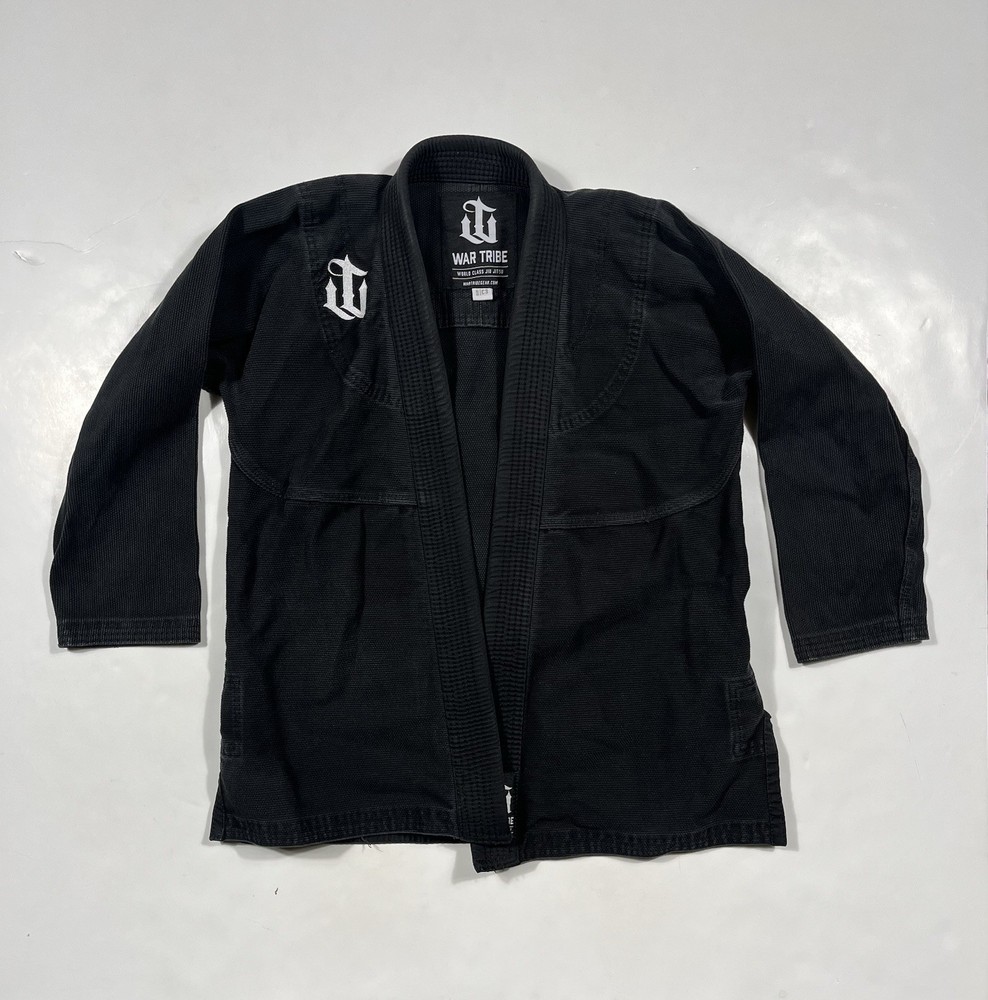 War Tribe Gi Kids Size C3 Black MMA Ju Jitsu Top