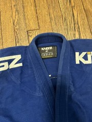Kingz Kimonos Comp450 Blue A1 with RPBJJ back patch.
