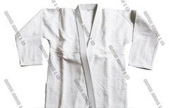 1 coat and 3 pants Blank White for BJJ Pearl weave 450 coat and Rip stop pant A3