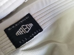Maeda Red Label Jiu Jitsu for Kids Youth White Size M0 Top Only