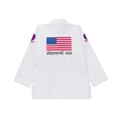 Shoyoroll – White Jiu Jitsu Uniform Batch #151: 24 Americana Kimono BJJ 450 GSM