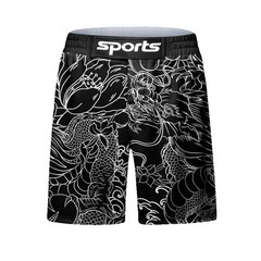 Men MMA Tracksuit Rashguard Jiu Jitsu BJJ Boxing Muay Thai Set