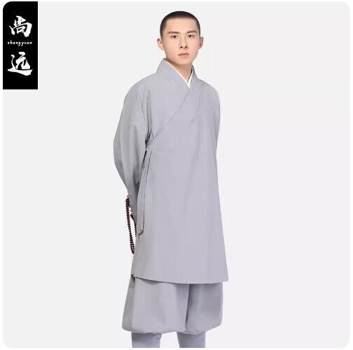 Cotton Linen Buddhist Monk Kung Fu Tai Chi Shaolin Temple Set Meditation Uniform