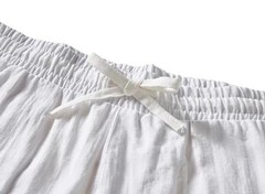 FANARCHER Men’s Lightweight Cotton Linen Pants Casual Trousers Medium White