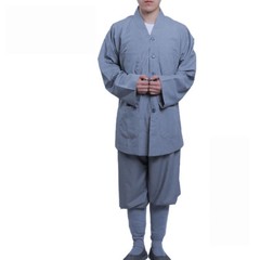 Shaolin Buddhist Monk Meditation Kung Fu Uniform Cotton Suits Temple Tai Chi Set
