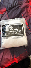 Hawk Karate Gi Uniform Adult Unisex Size 3 White Martial Arts