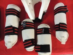 Martial Arts Set (small size) Leg/arm Pads Headgear Chest Protector Nunchucks