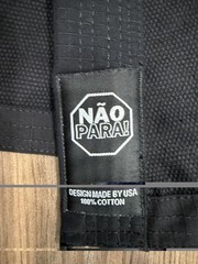 Brazilian Jiu-Jitsu Gi Adult SZ A5( XXL) NÃO PARA! Black Martial Arts Uniform