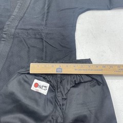 OMACS Karate Gi Uniform Set Kids XS Size 0/140 Black White Belt OMACS Logo