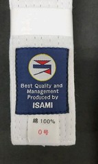 New ISAMI Karate Gi Classic White Sz K-25 O