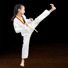 White Taekwondo Uniforms Karate Judo Taekwondo Clothes Children Adult Unisex