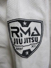 BRAUS RMA embroidered Men’s Traditional Brazilian Jiu Jitsu GI White A2