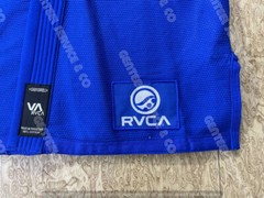 RVC A Branded Brazilian Jiu Jitsu Blue Gi, BJJ Kimono A0 Size pearl weave fabric