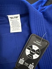 Elite Sports Kids Brazilian Jiu Jitsu Gi Size C2 Blue Preshrunk Fabric Free Belt
