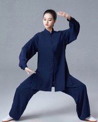 Summer Tai Chi Clothes Wrinkle Free Wushu Clothing Kung Fu Dress Martial Art