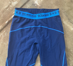 93 Brand Standard Issue Seek Higher Grounds Blue Grappling Tights Sz S