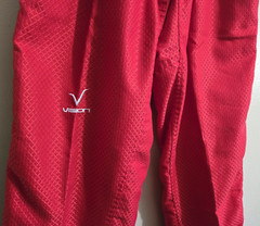 Vision Taekwondo Size 4/180 RED Gi Pants, Loose Fitting Karate, Jiu Jitsu, Akido
