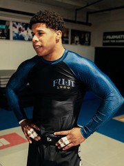 Fuji Oni Samurai Flex Lite Mens MMA BJJ Jiu Jitsu LongSleeve LS Rashguard – Blue