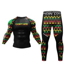 USA Ship Rasta Grappler BJJ Rashguard Compression Shirt For MMA Jiu-jitsu
