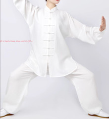 Men Women Linen Tai chi Uniforms Kung fu Suit Martial arts Wing Chun Clothes Set