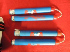 Martial Arts Set (small size) Leg/arm Pads Headgear Chest Protector Nunchucks