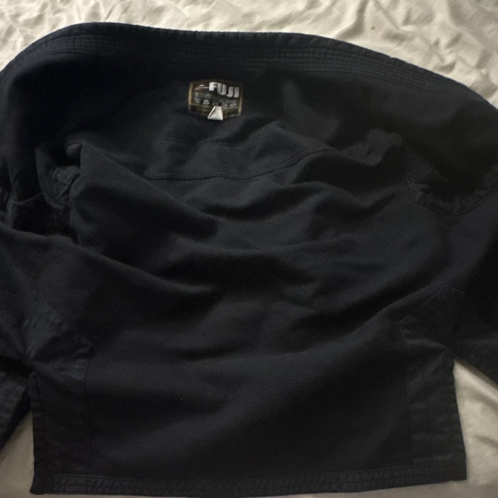 Fuji BJJ Jiu-Jitsu Gi Jacket Top, Black, Adult Unisex, Size A2
