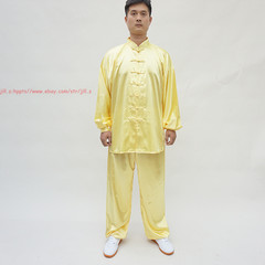 Unisex Adult Chinese Traditional Tai Chi Uniform Satin Kung Fu martial arts Suit