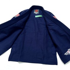 Flow Pro Mens Jui Jitsu Kimono Top Open Front Navy Blue Size A1L / A 1L