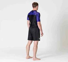 Fuji Sports IBJJF Ranked BJJ Jiu Jitsu Short Sleeve SS Rashguard – Purple