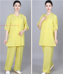 Cotton linen Tai chi Suit Kung fu Martial arts Uniform Wing Chun Shirt and Pants