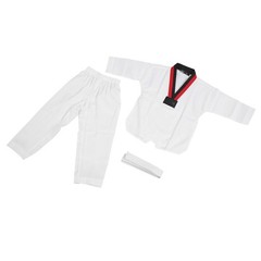 Kids Taekwondo Uniform Soft Cotton Polyester Breathable For Martial Arts GQBK