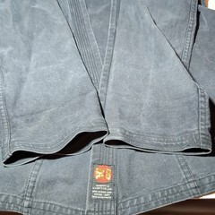 Vintage Karate Gi 2 Pc K.I. Int’l Made In Hong Kong 100% Cotton Black Youth Sz 3
