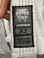 Venum Contender Gi Jacket Mens Medium White Brazilian Jiu Jitsu BJJ Kimono Top