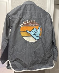 ECBJJ Lifestyle Jiu-Jitsu Gi Embroidered Shaka Hand Patch & Pants Size A-1