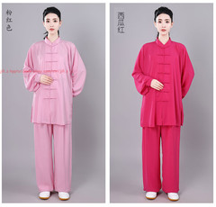 Women Men’s Chinese Traditional Tai Chi Uniforms Cotton Kung Fu Clothing Suits